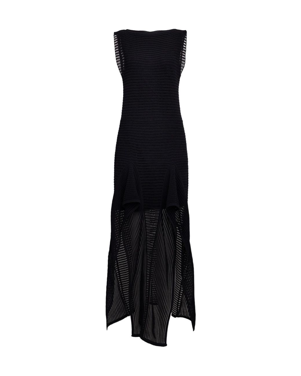 Alaïa Black Ladder Cotton Blend Dress