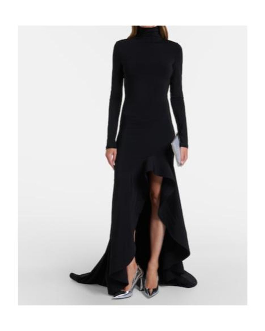Stella McCartney Black Crêpe Jersey Gown