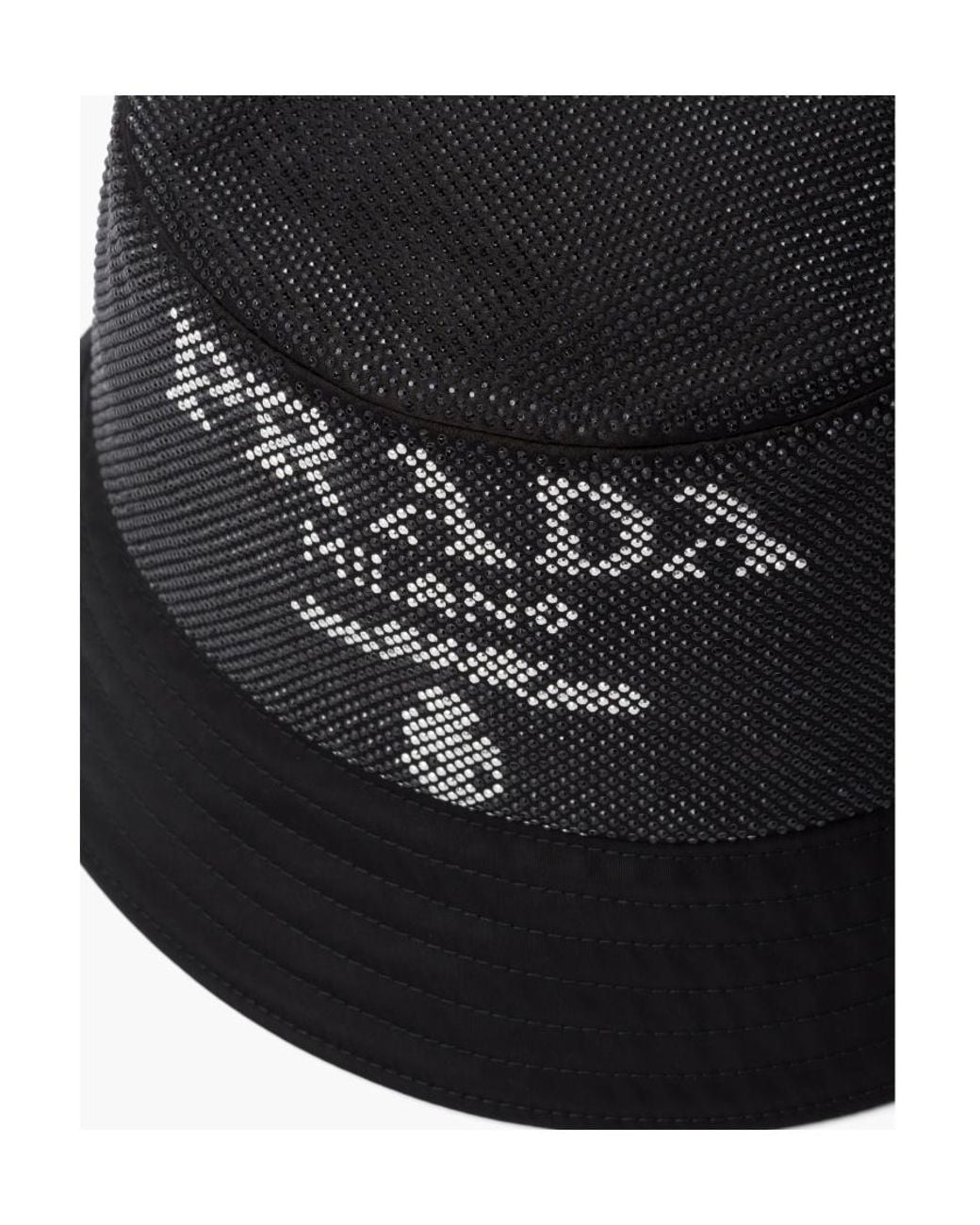 Prada Black Re-Nylon Bucket Hat for men