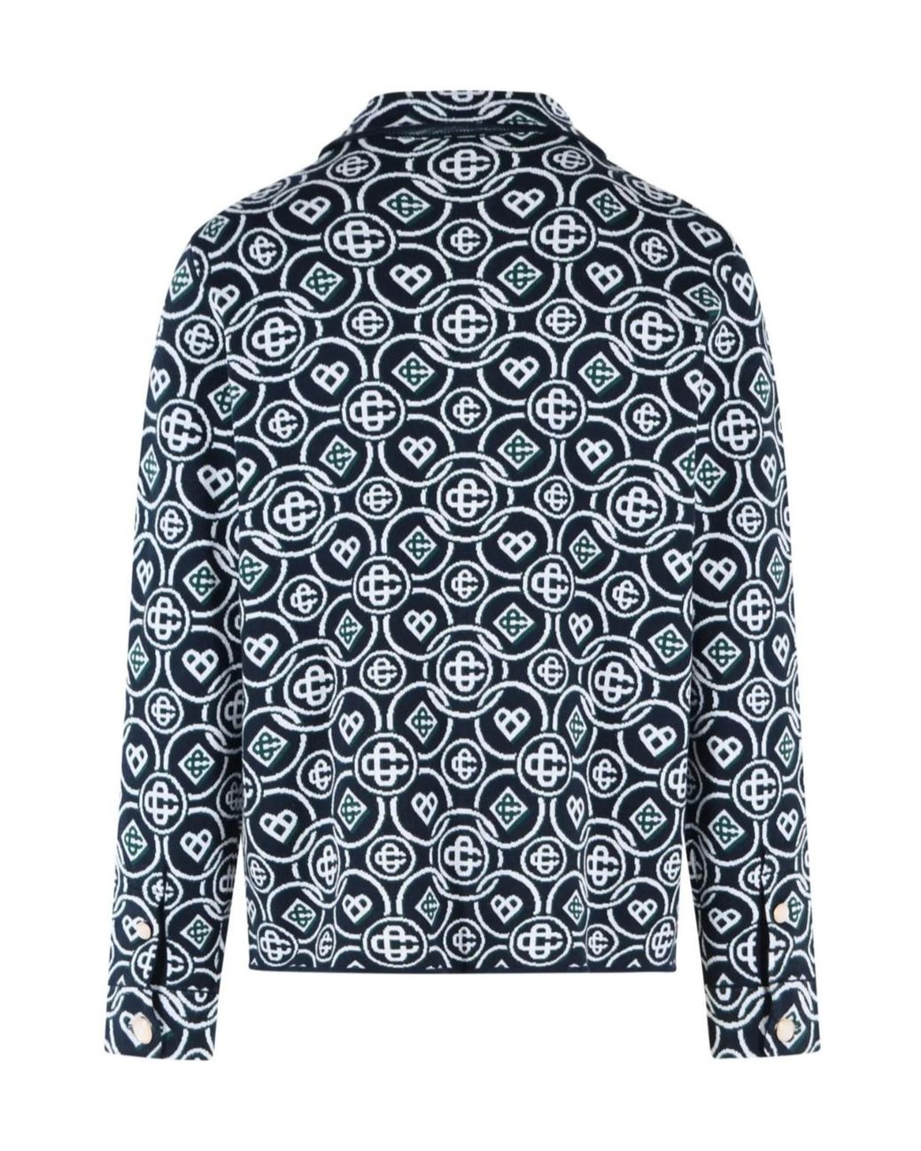 Casablanca Blue Cotton Shirt Jacket for men