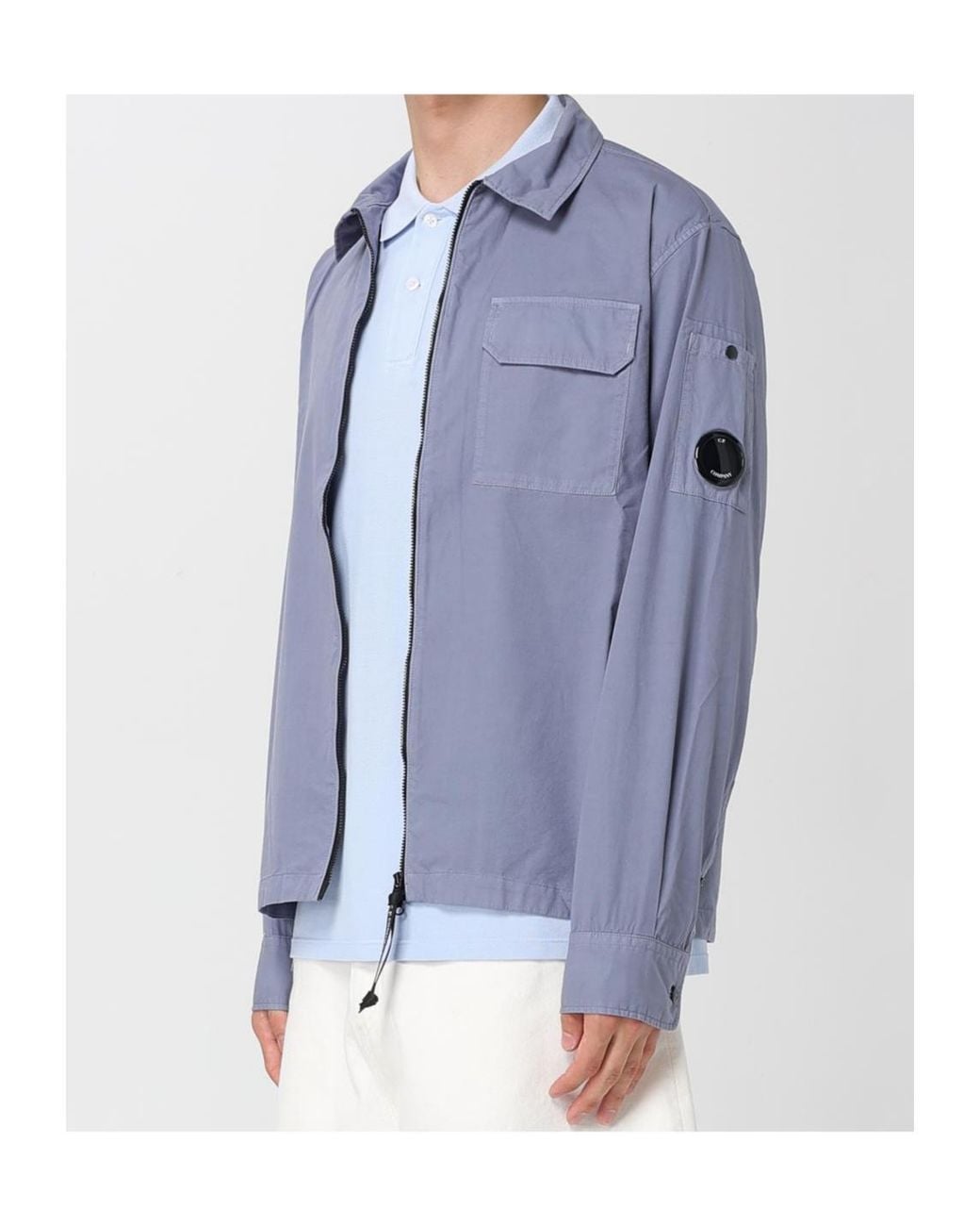C P Company Blue Long Sleeve Jacket for men