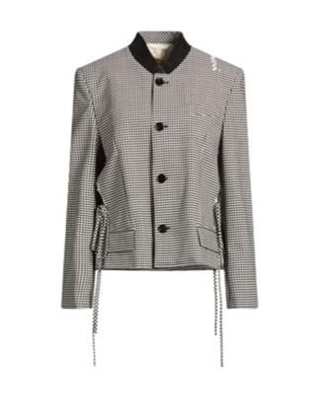 Marni Gray Checkered Jacket