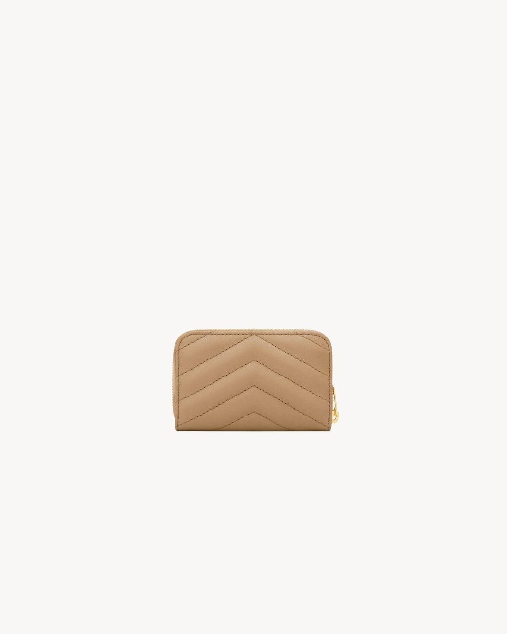 Saint Laurent Natural Cassandre Change Purse
