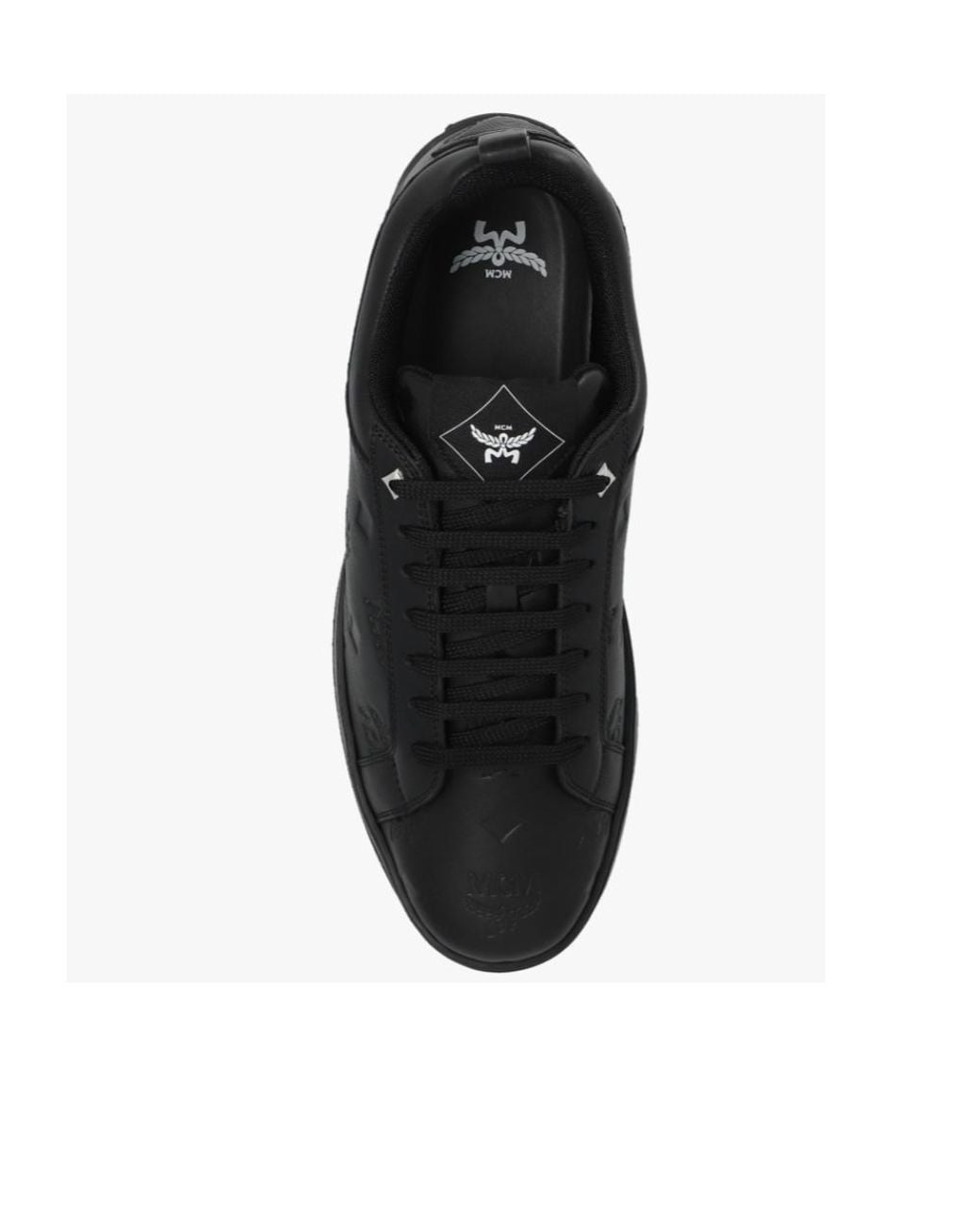MCM Black Low-Cut Lace Casual Sneakers for men