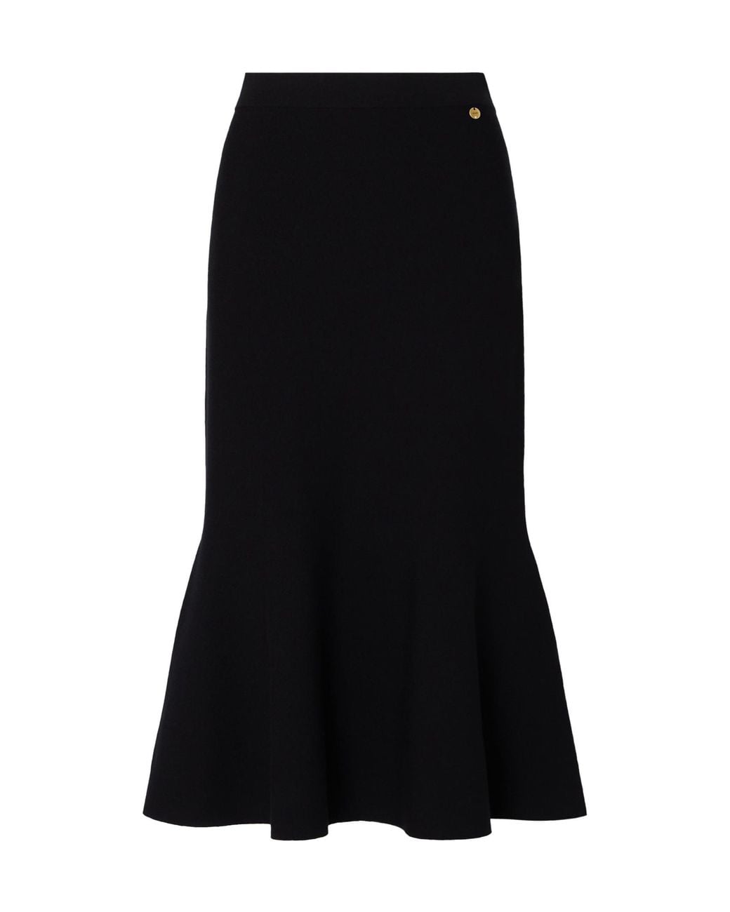Liu Jo Black Knit Midi Skirt