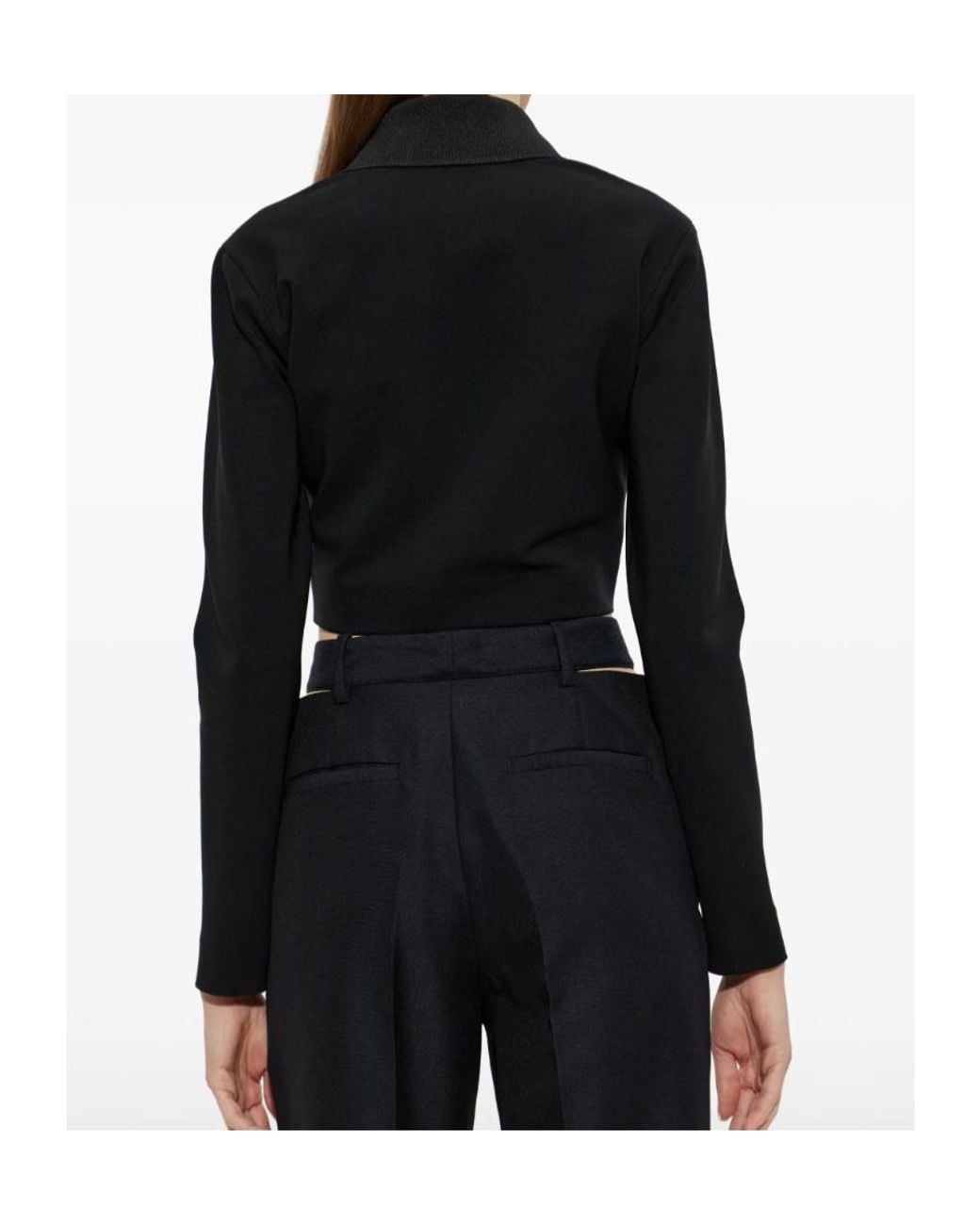 Jil Sander Black Zipped Cropped Jacket