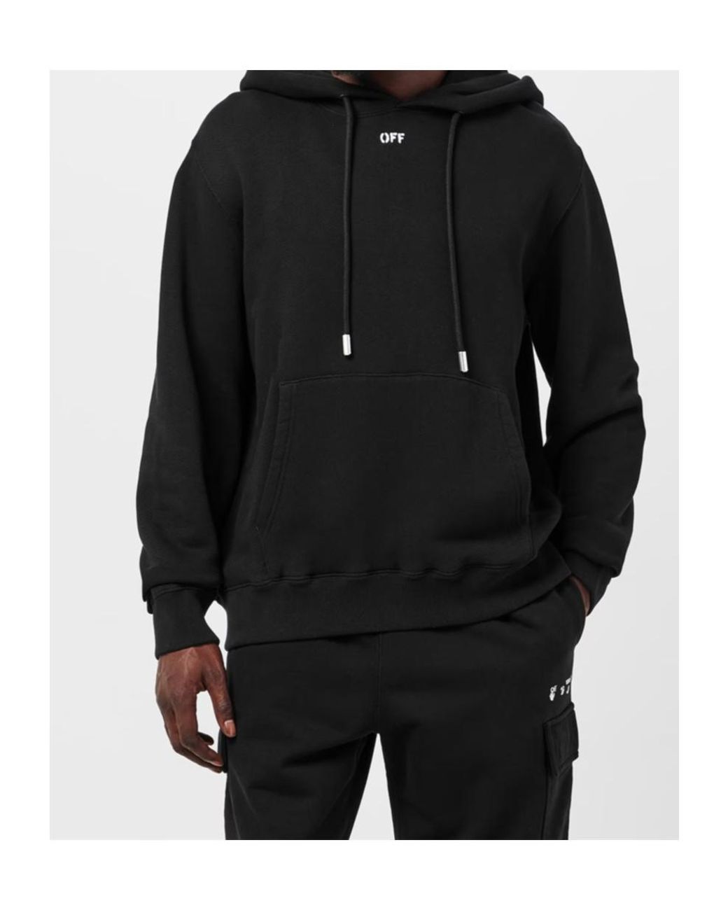 Off-White c/o Virgil Abloh Black Logo Hoodie for men