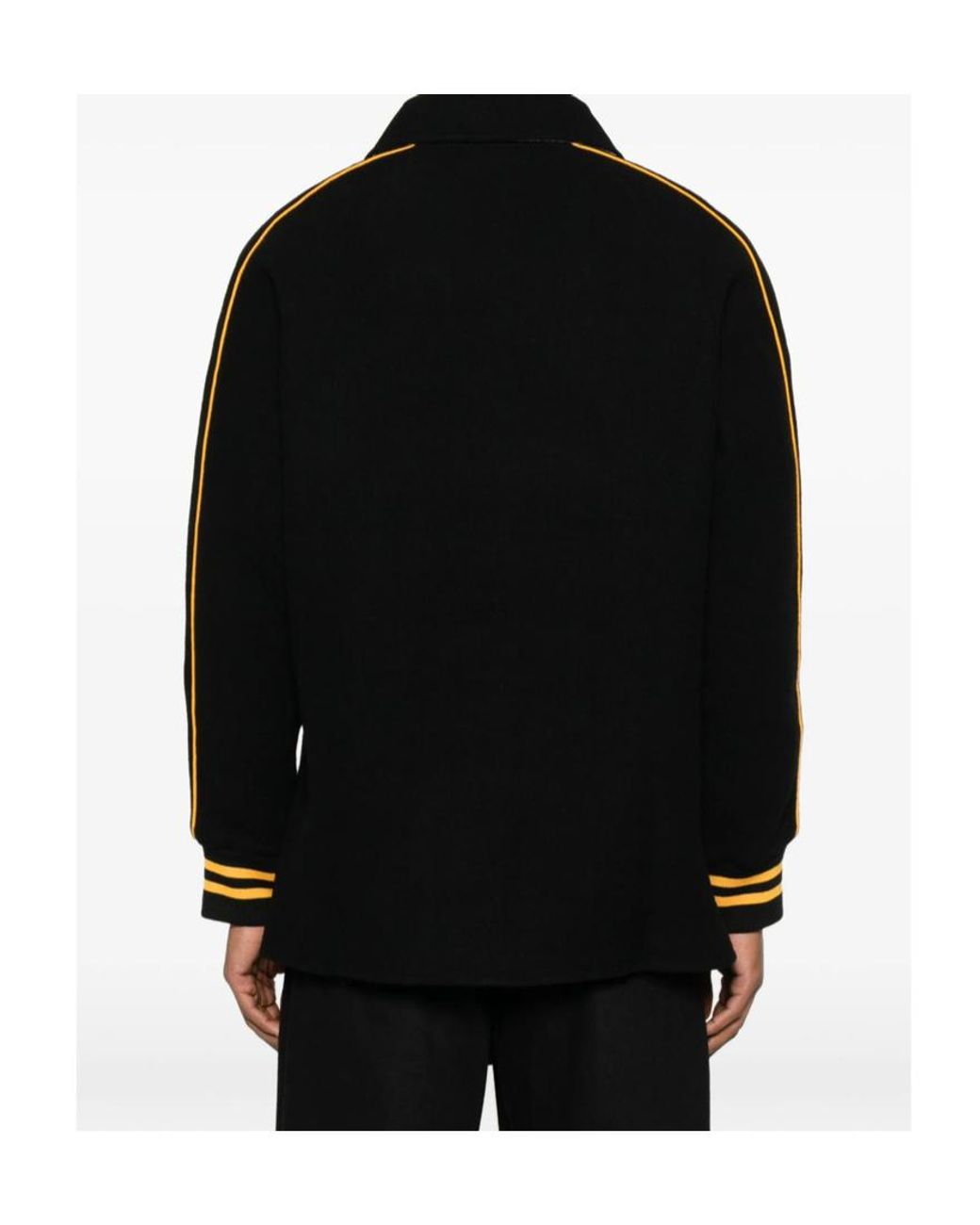 Bode Black Monogram Snap Reversible Jacket for men