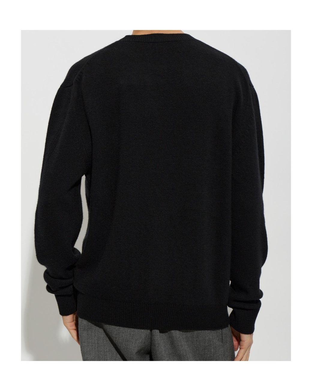 Givenchy Black Logo Patch Knitted Sweater for men