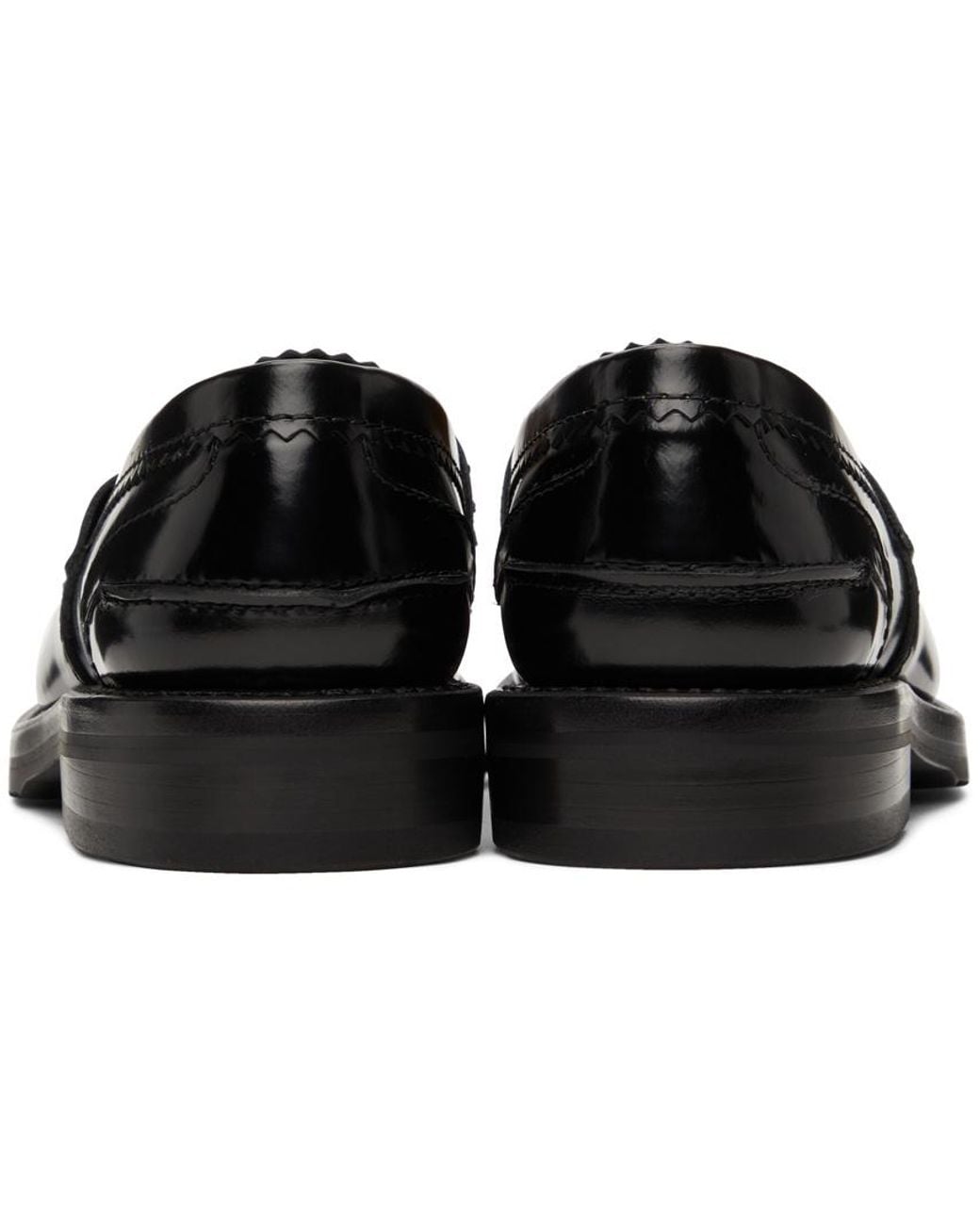 Our Legacy Black Fringed Loafers for men