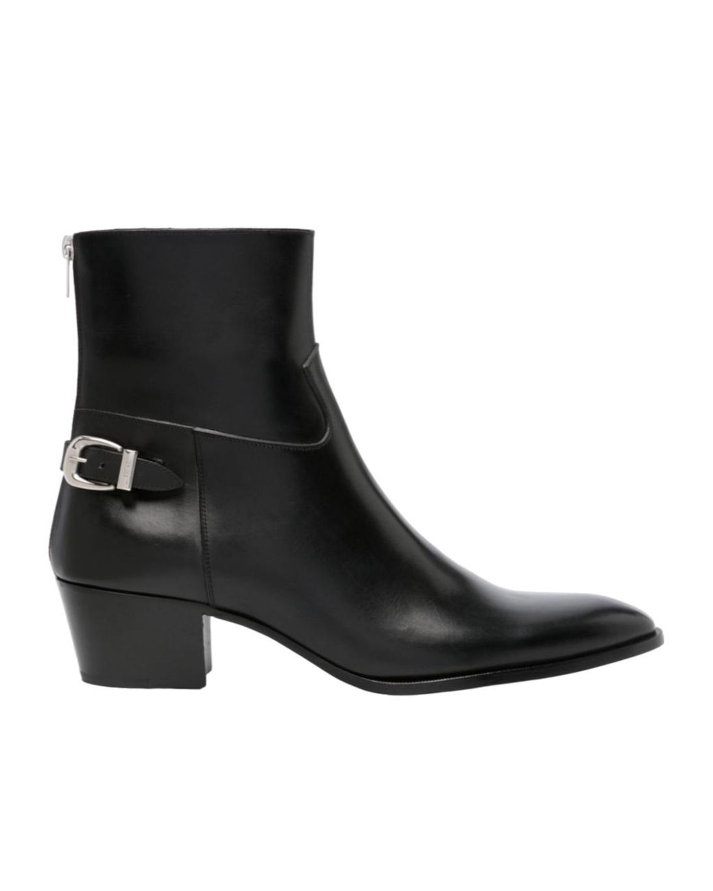 Celine Leather Boots in Black for Men | Lyst