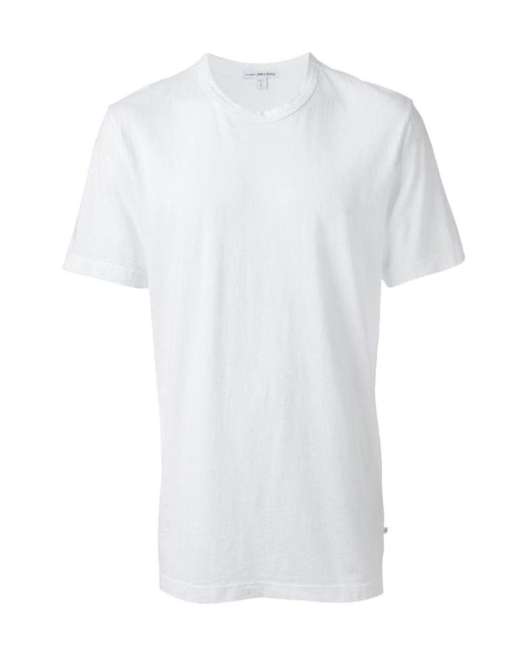 James Perse White Short-Sleeved Crewneck T-Shirt for men