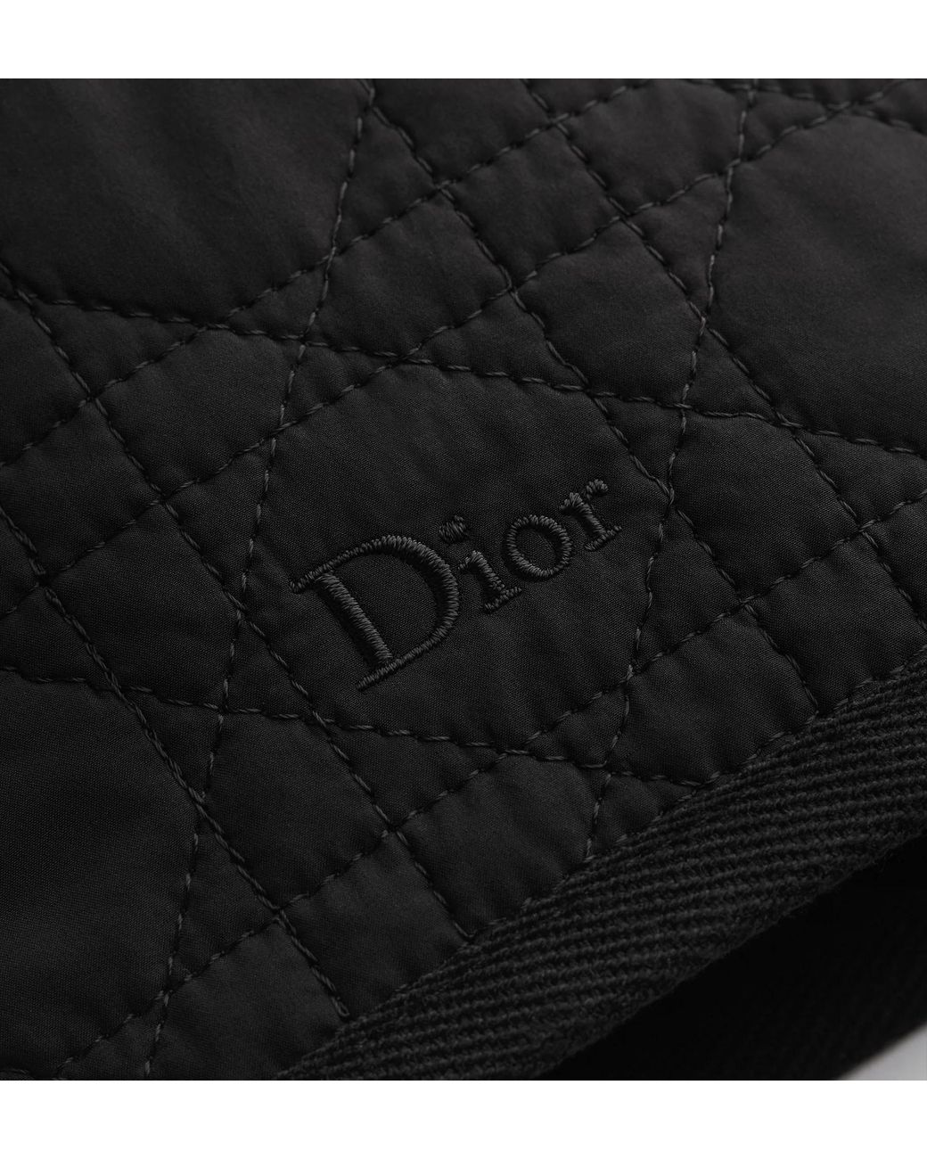Dior Black Straight Macrocannage Wrap Miniskirt
