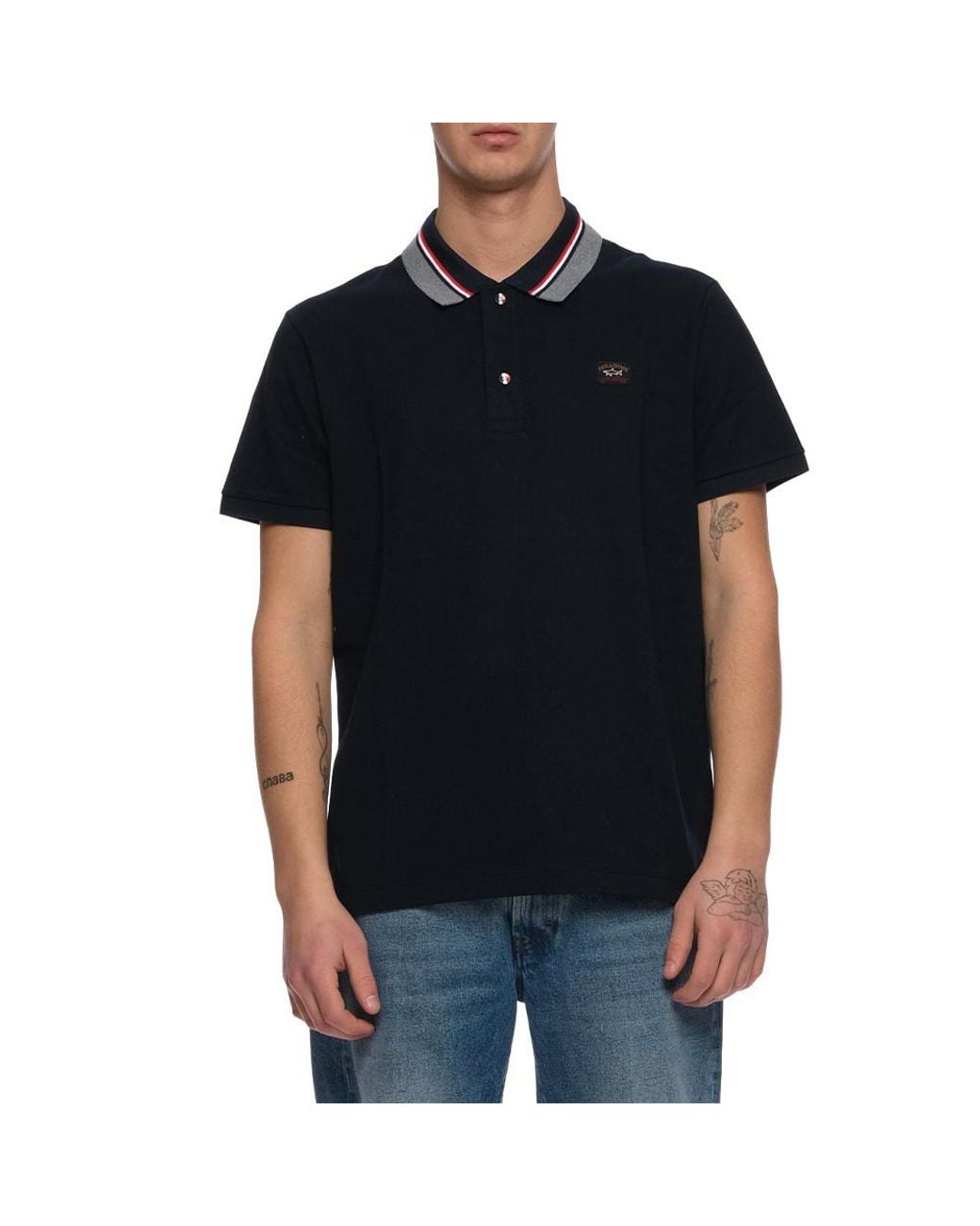 Paul & Shark Blue Save The Seas Polo Shirt for men