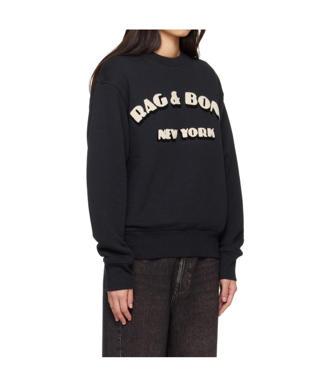 Rag & Bone Black Long-Sleeved Pullover