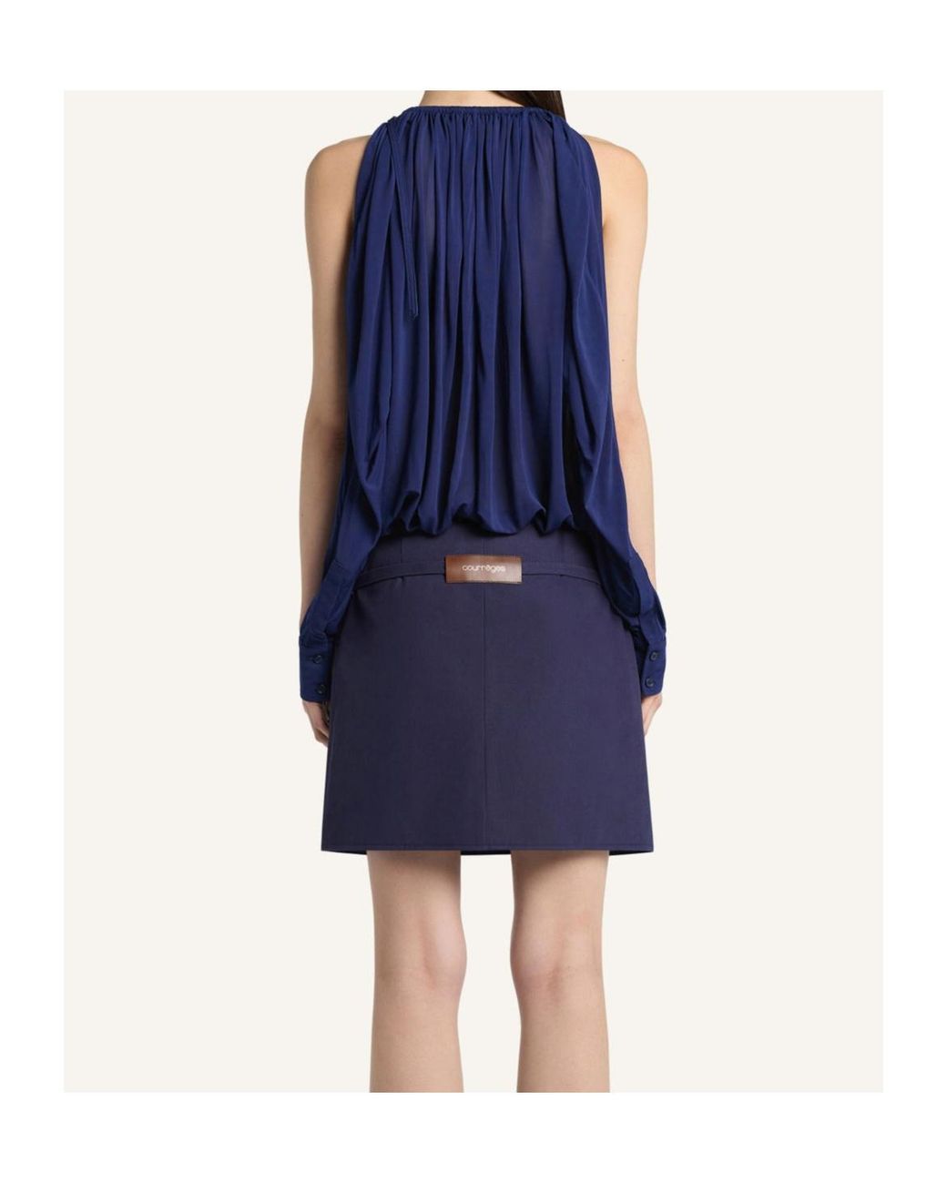 Courreges Blue Buckle-Detail Body