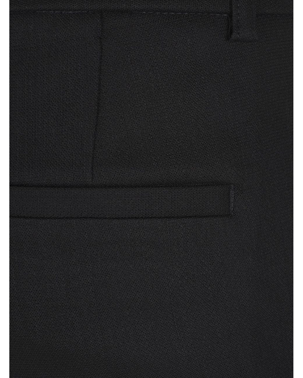 Acne Black Leg Slits Tailored Pants