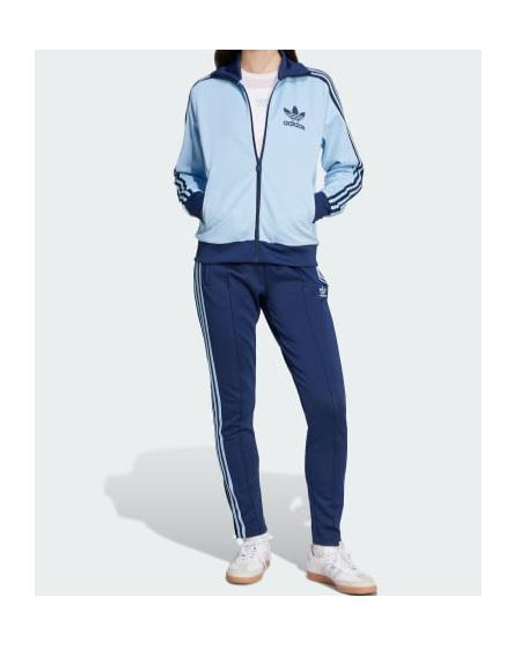 adidas Beckenbauer Track Top in Blue | Lyst
