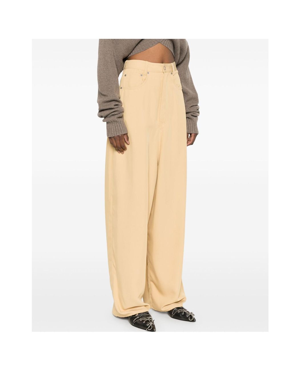 MM6 by Maison Margiela Natural Twill Trousers