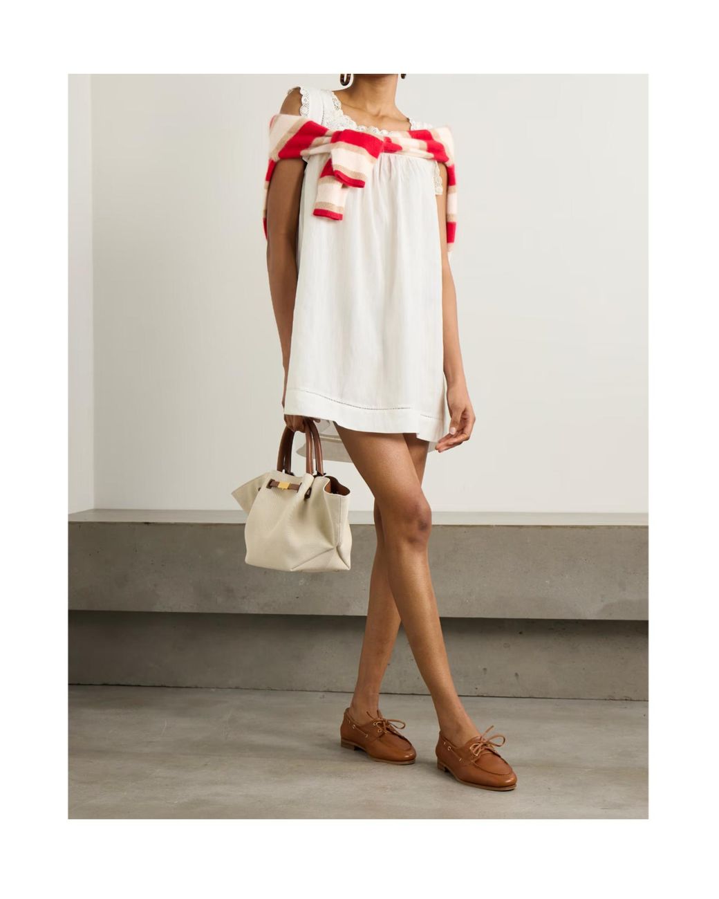 Doen White Almadia Dress