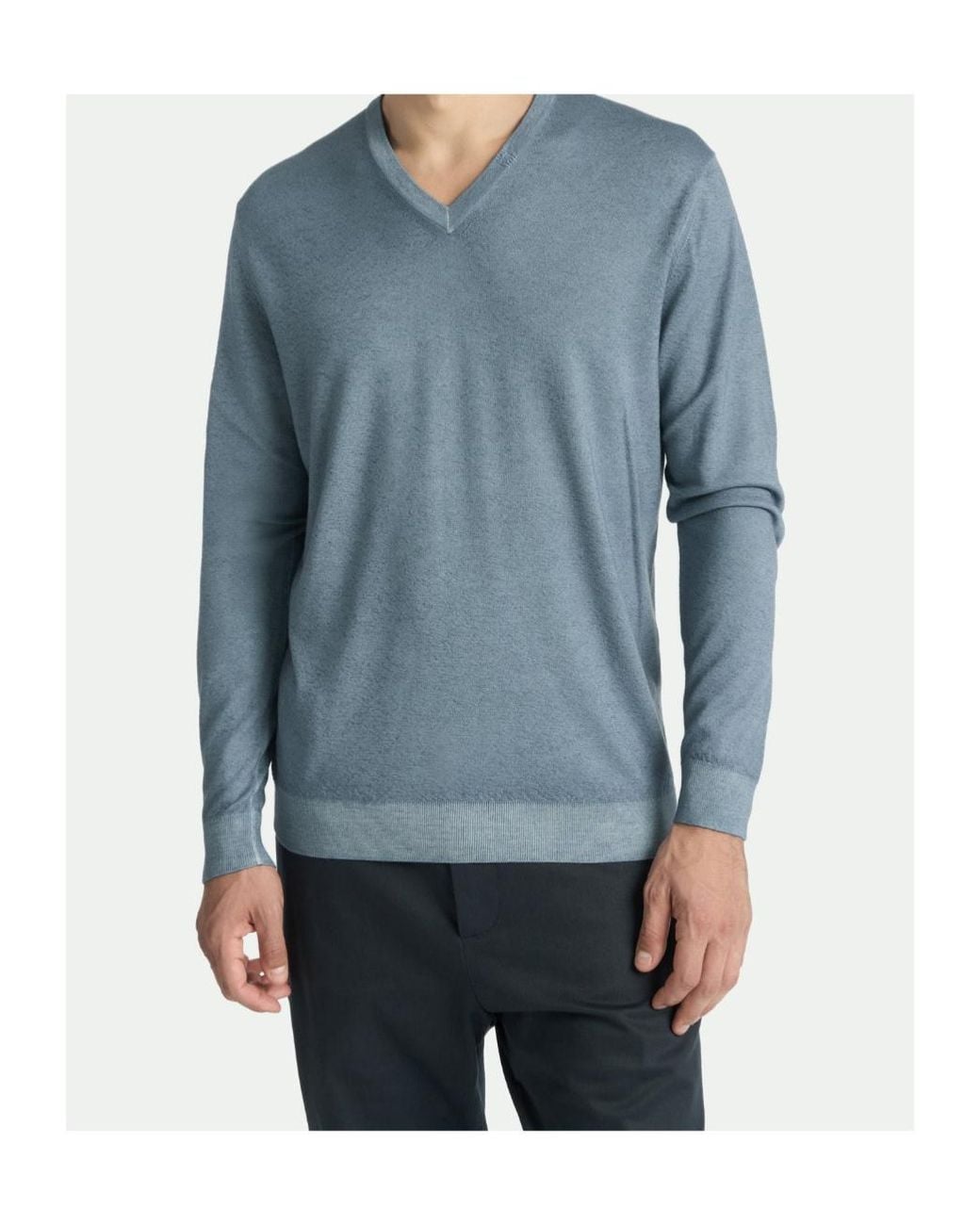 Malo Blue Tavolozza V Neck for men