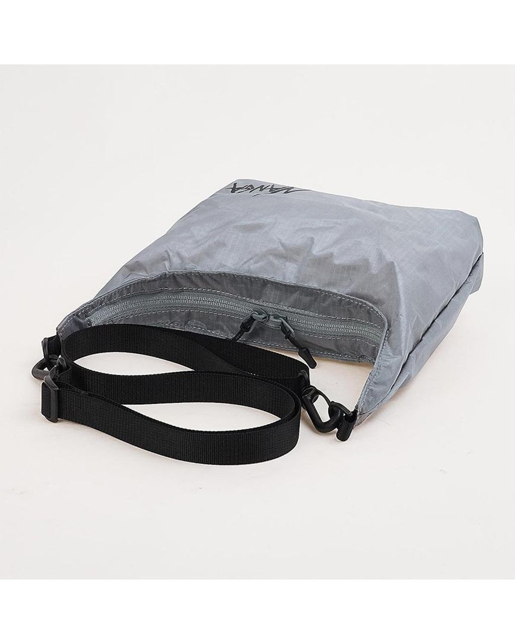 NANGA White Zippered Shoulder Bag for men