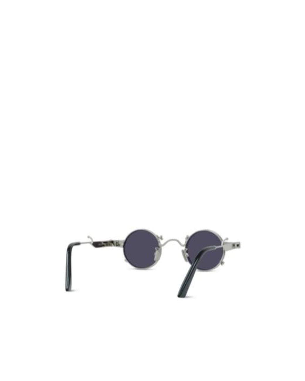 KENZO White Round Frame Sunglasses for men