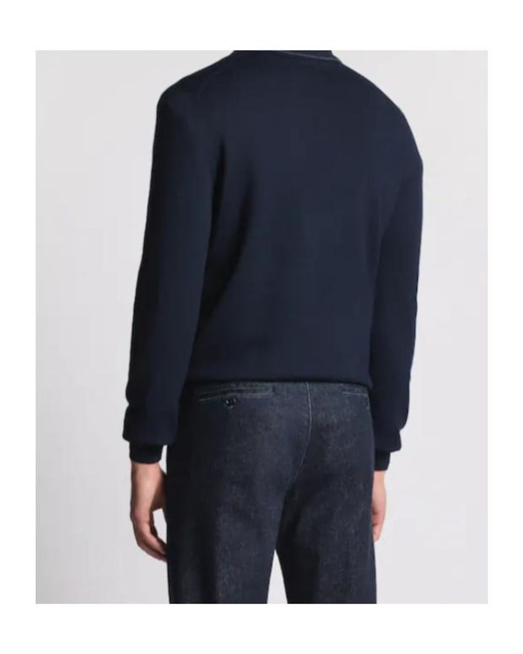 Fay Blue Polo Neck Sweater for men