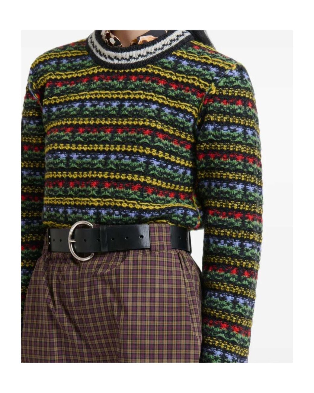 Marni Green Long-Sleeved Sweater
