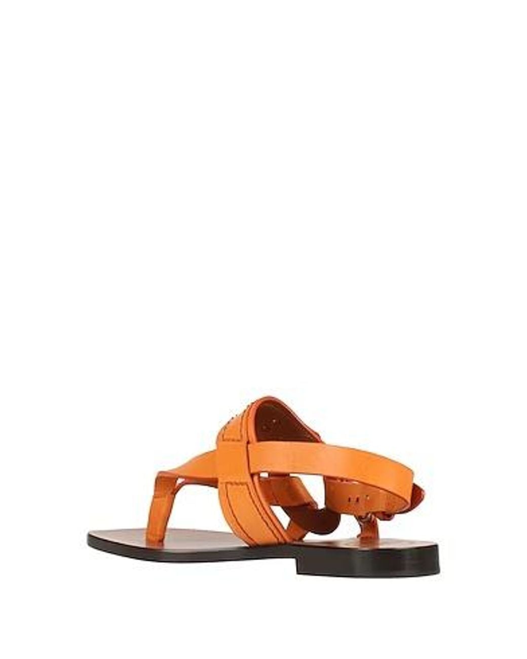Chloé Brown Minimal Leather Sandals