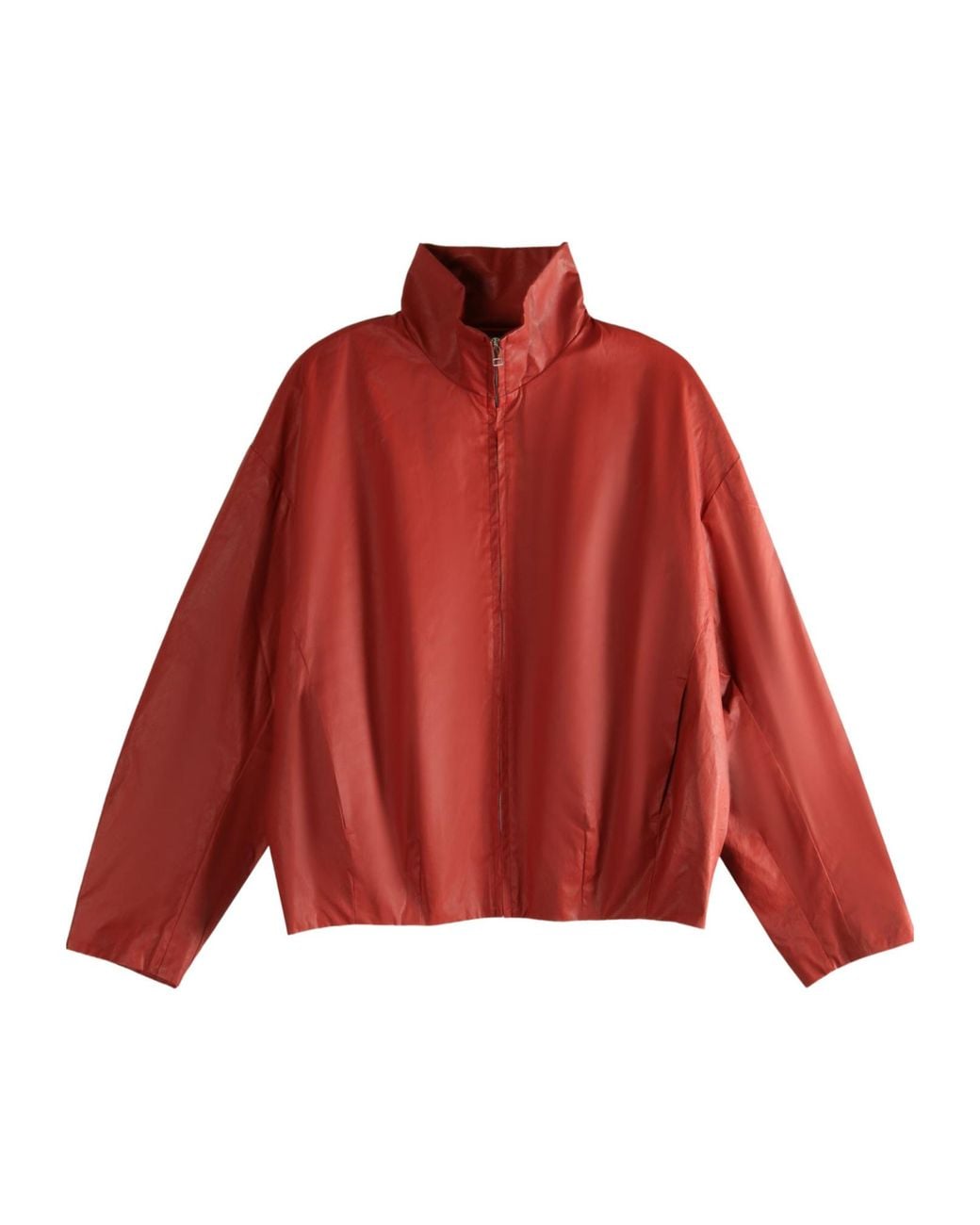 Omar Afridi Red Stand-Up Collar Jacket for men