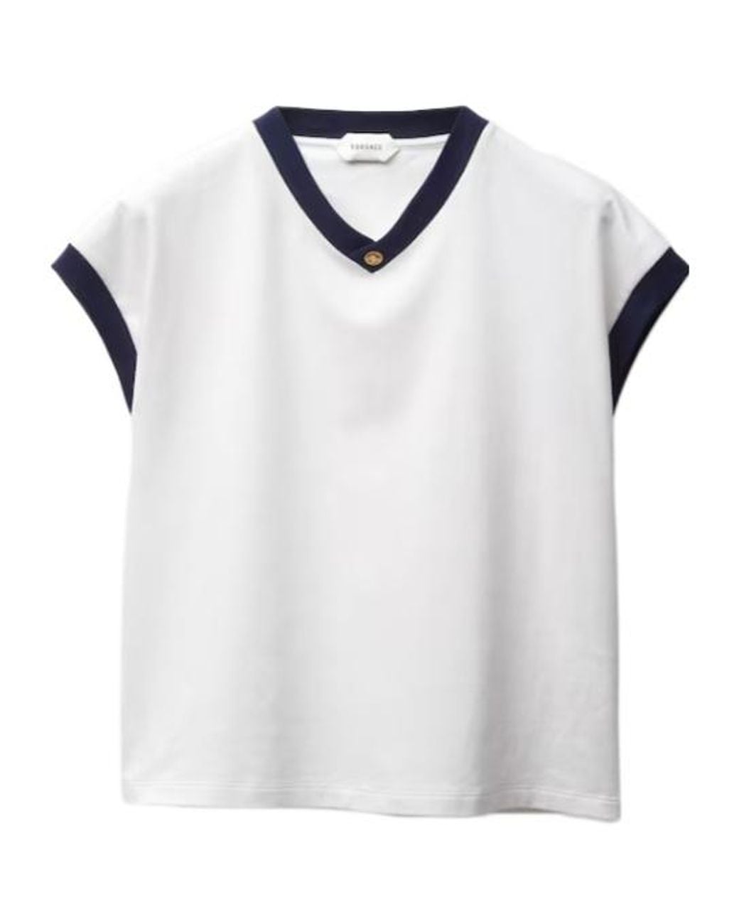 Versace White Stretch Slim T-Shirt for men