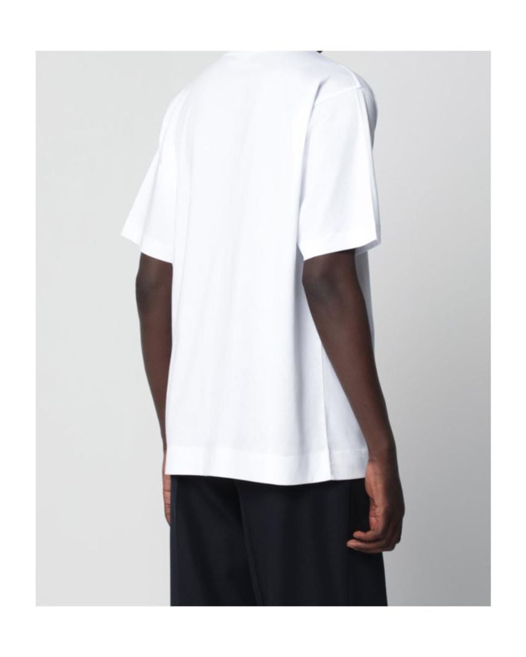 Dries Van Noten White Cotton T-Shirt for men