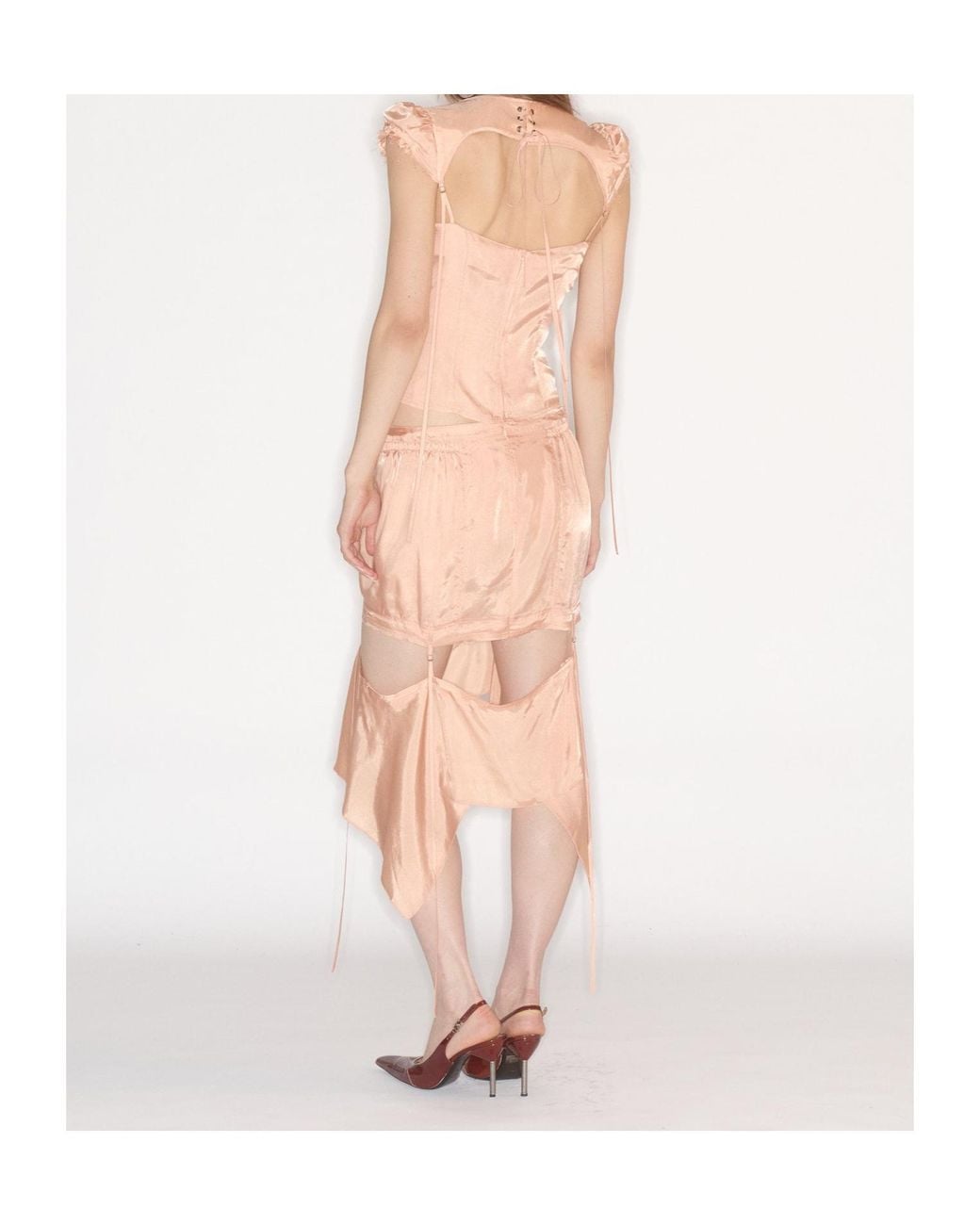 KNWLS Natural Paneled Skirt