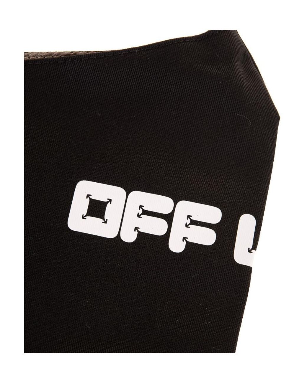 Off-White c/o Virgil Abloh White Logo Printed Face Mask for men