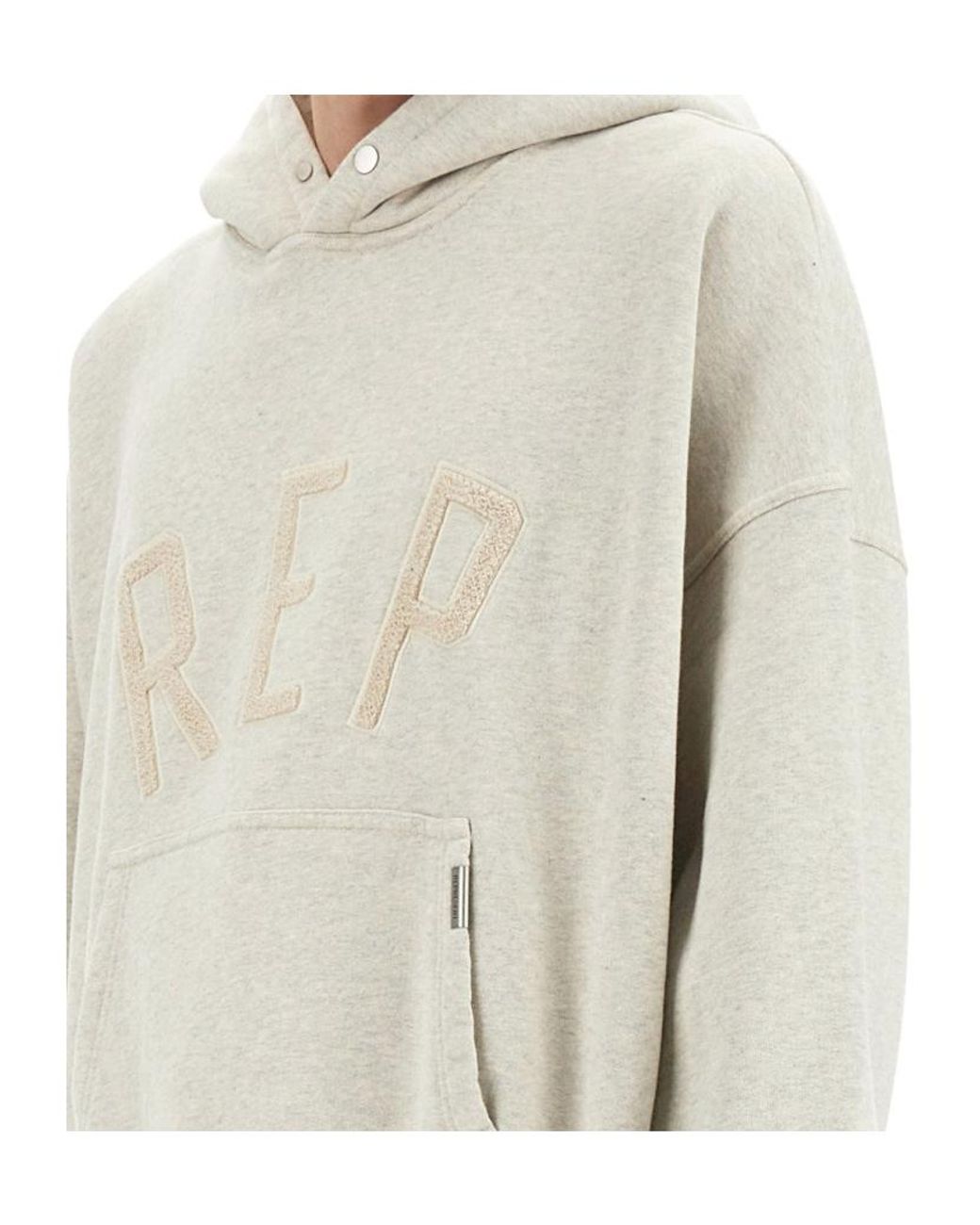 Represent White Hoodie Sweater for men