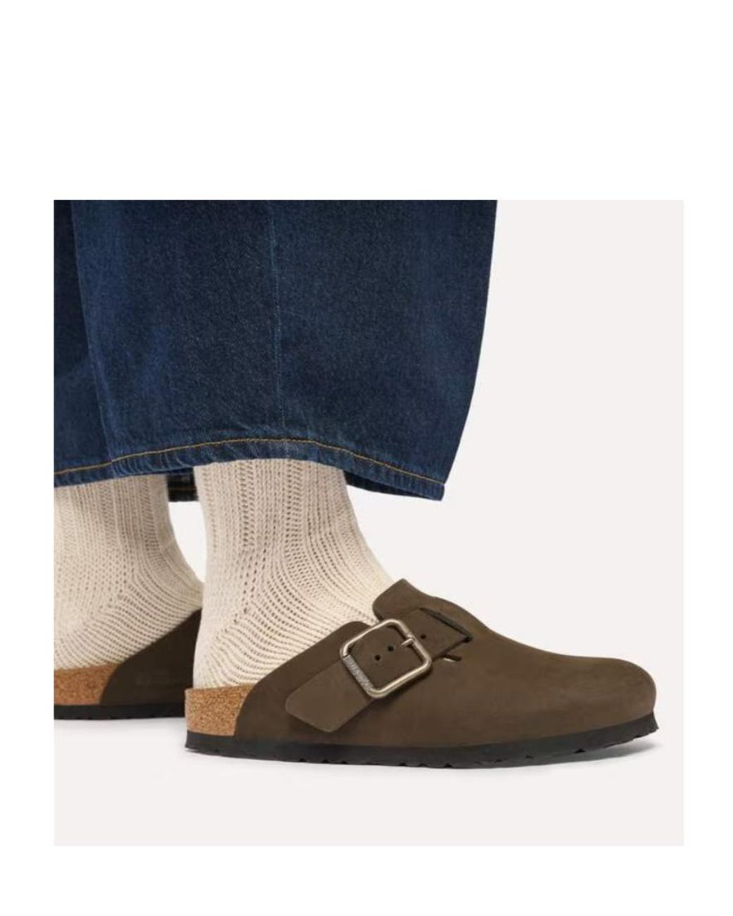Birkenstock Brown Boston Buckled Clogs for men