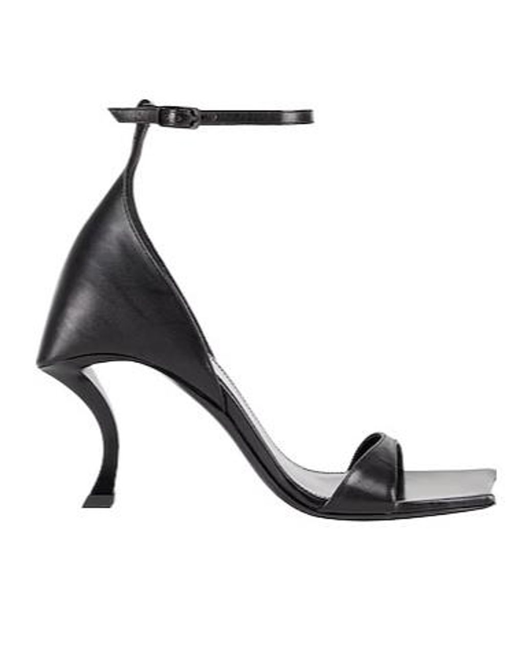 Balenciaga Black Strappy High-Heeled Sandals