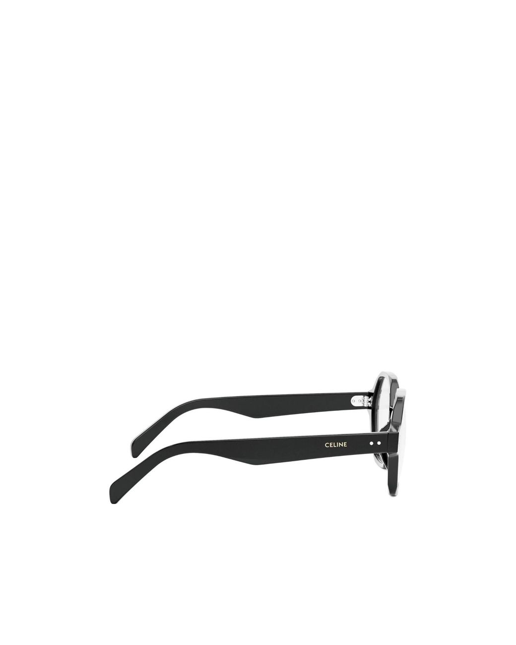 Céline White Geometrically Framed Flat Mirror