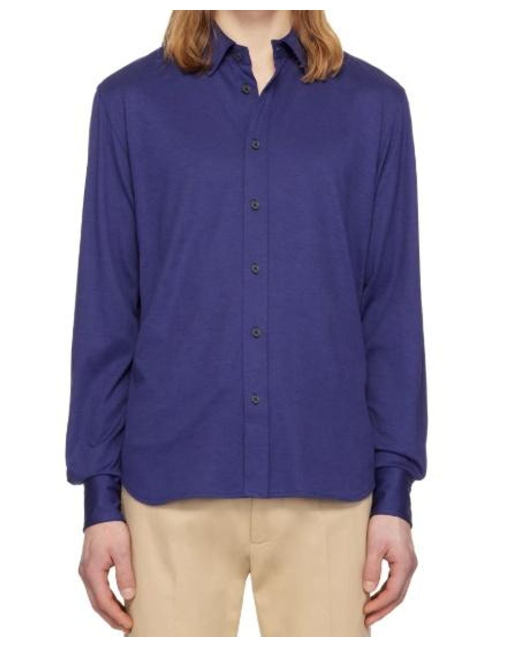 Tom Ford Blue Logo Shirt for men