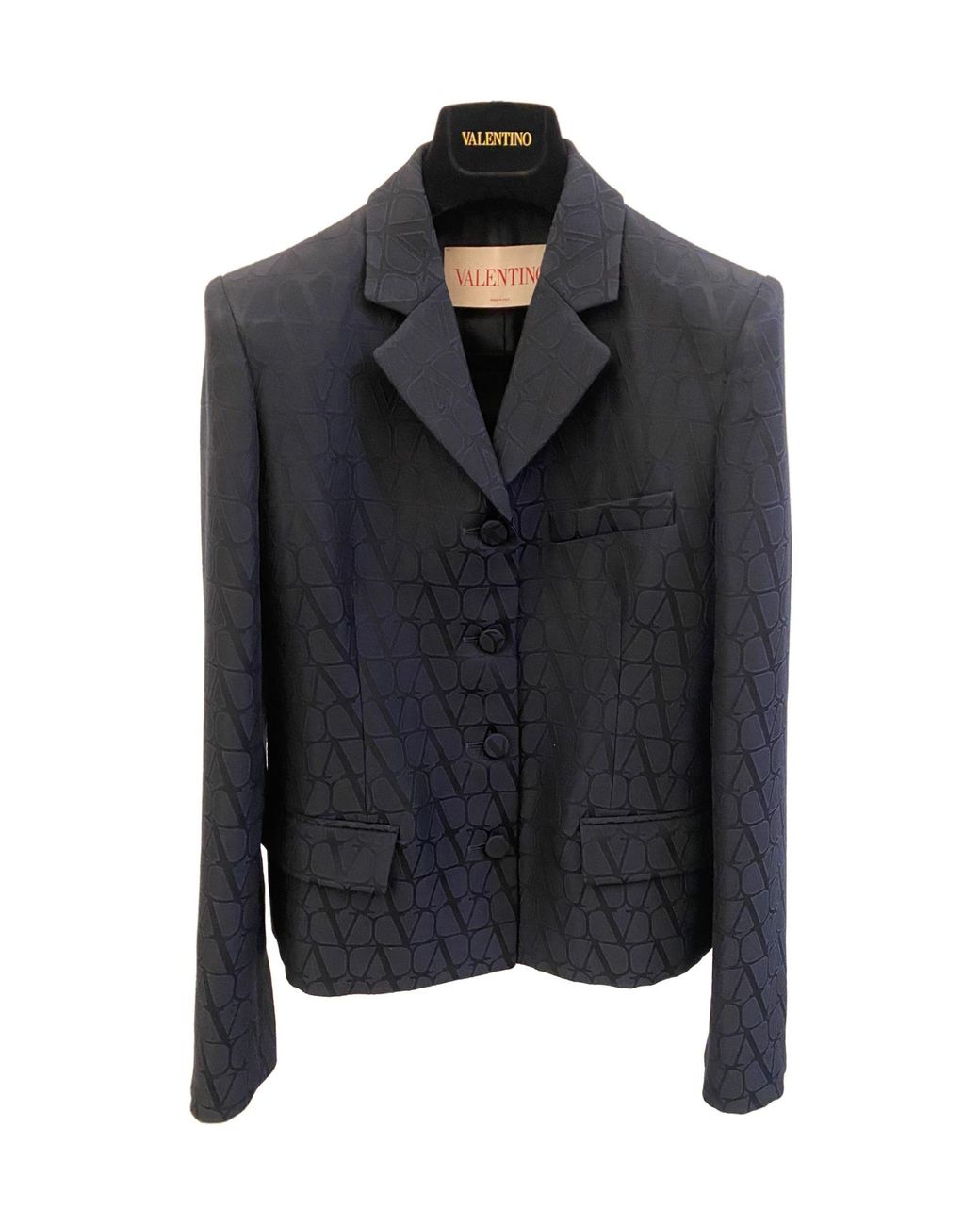Valentino Black Toile Iconographe Blazer