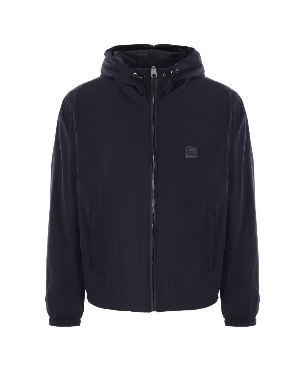 Dolce & Gabbana Gray Logo-Plaque Bomber Jacket for men