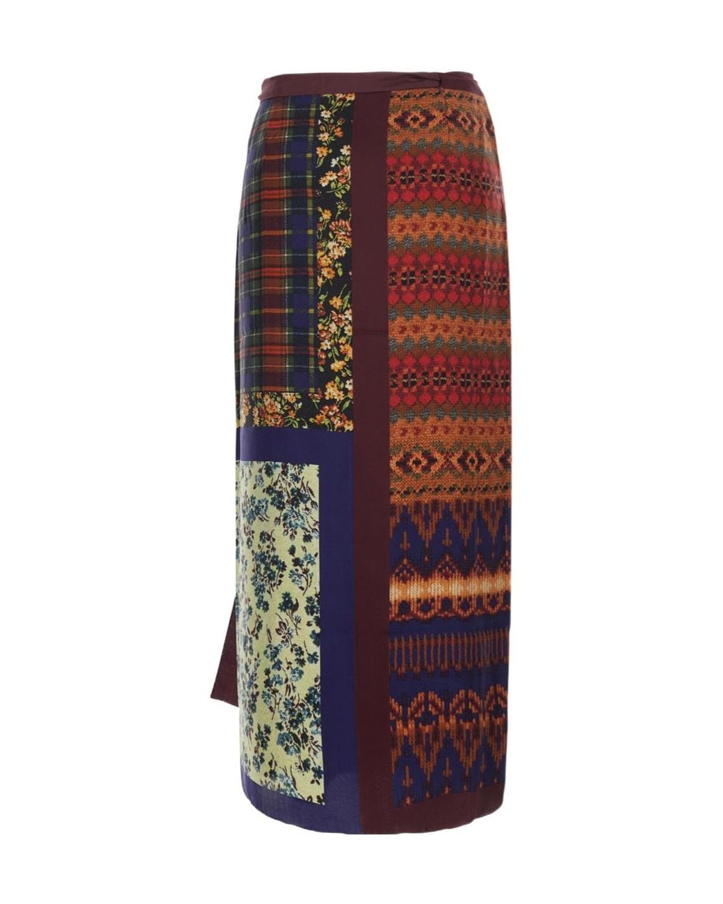 Dries Van Noten Multicolor Printed Skirt