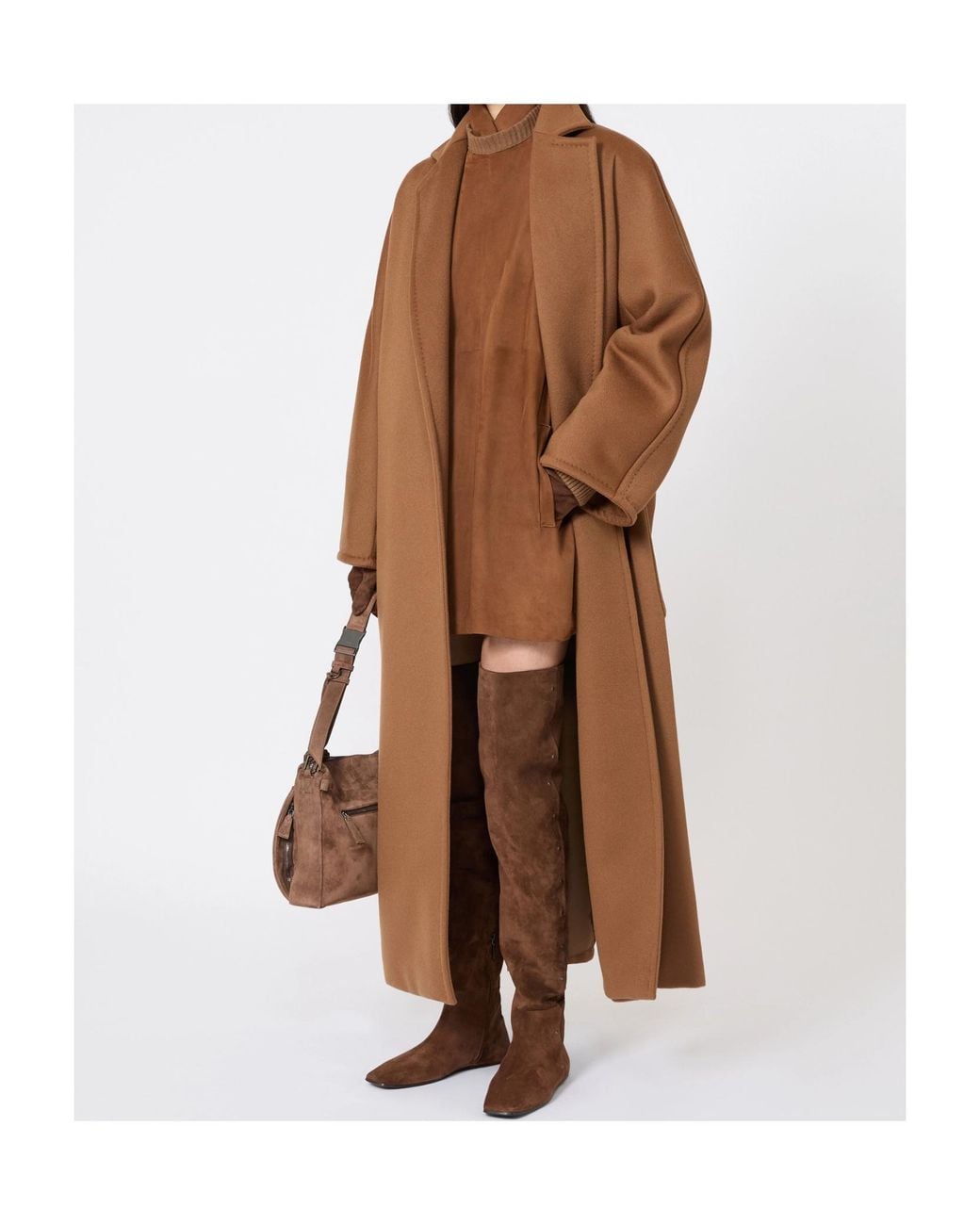 Max Mara Brown Long Cashmere Coat