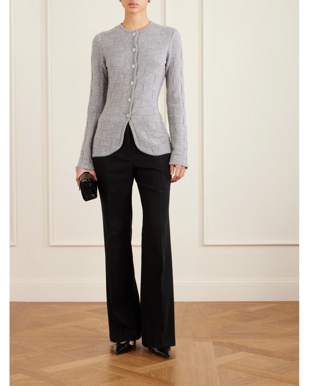 TOVE Gray Uma Cashmere Cardigan