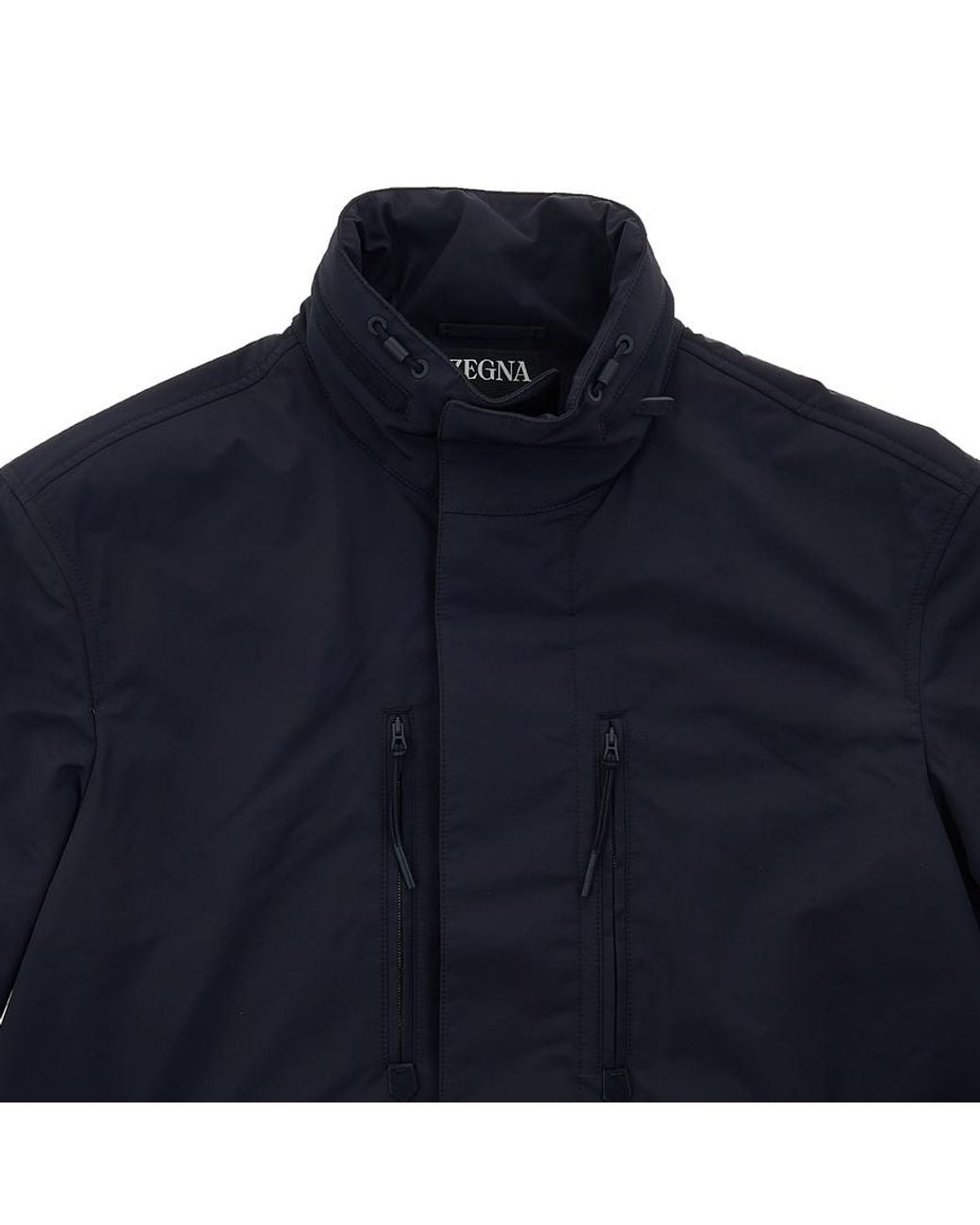 Zegna Blue Long-Sleeved Casual Jacket for men
