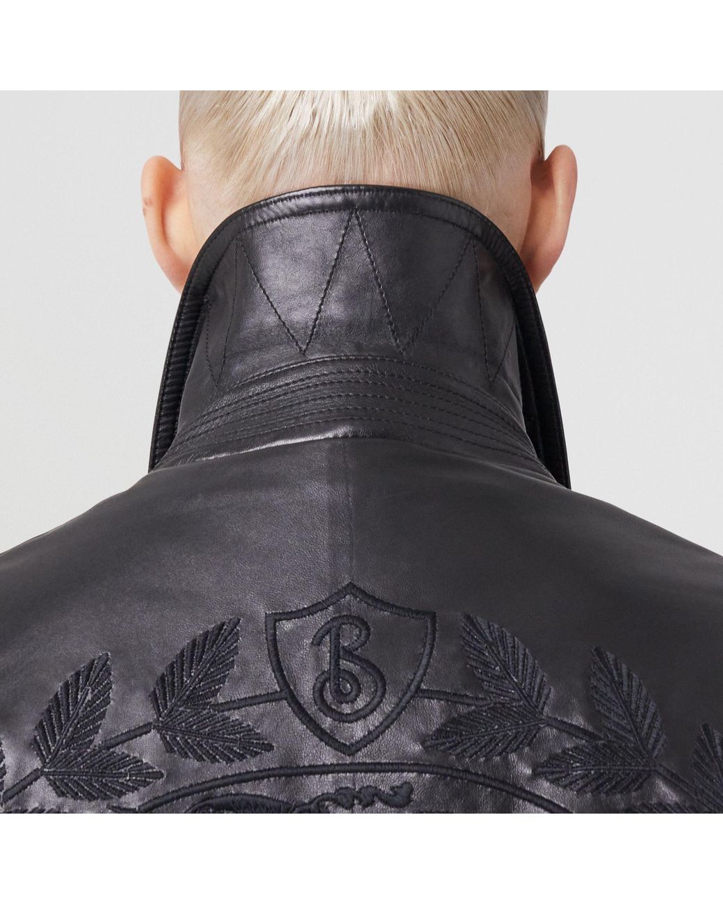Burberry Black Equestrian Knight Buttoned Jacket