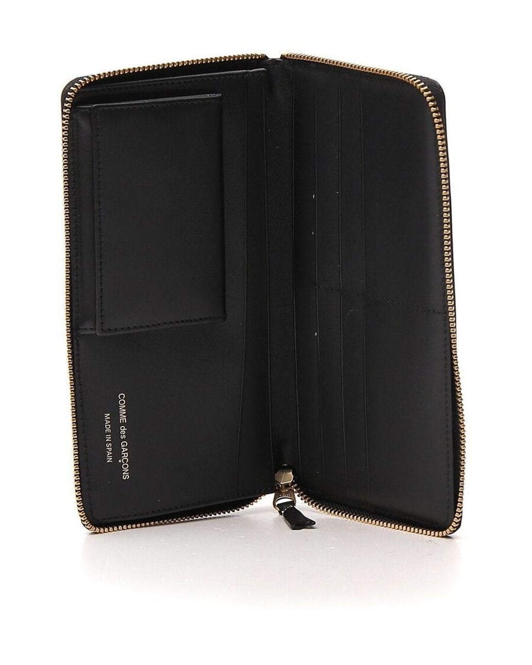 Comme des Garçons White Comme Des Garçons Wallet Polka Dot Printed Zip-Around Wallet for men