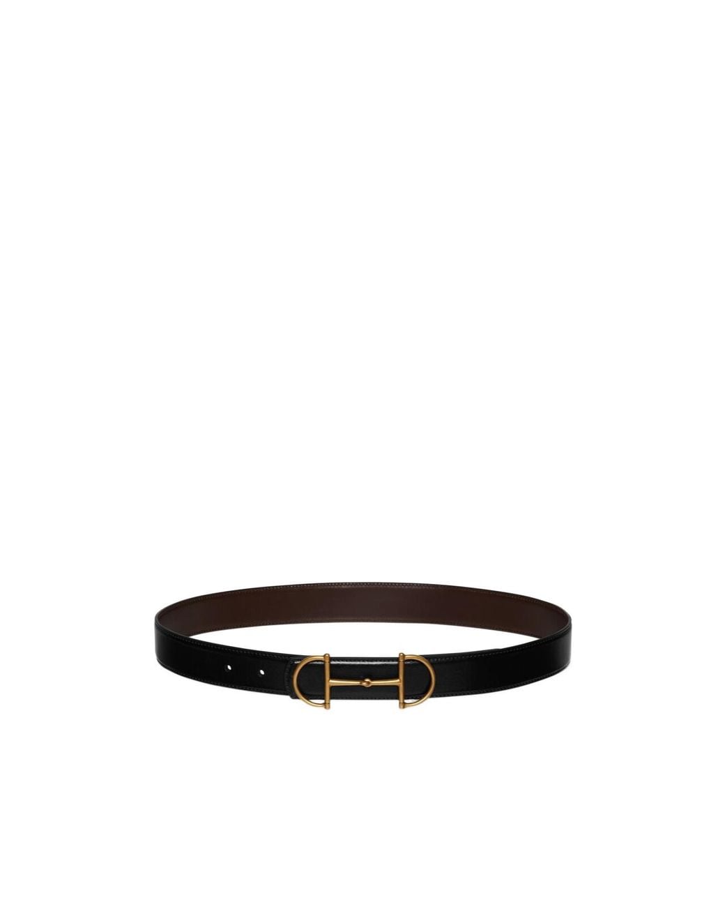 Gucci White Horsebit Reversible Belt for men