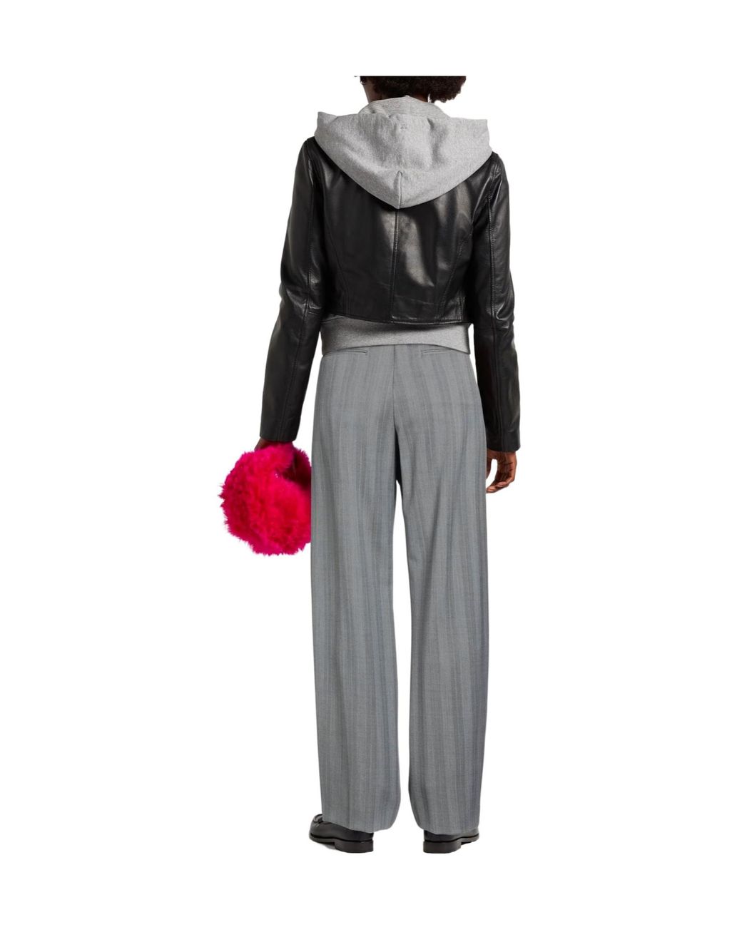 Sportmax Gray Minimalist Straight-Leg Trousers